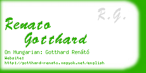 renato gotthard business card