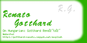 renato gotthard business card